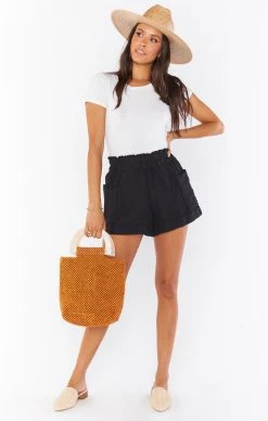 Show Me Your Mumu Disilvio Shorts ~ Black Linen 14 Show Me Your Mumu Disilvio Shorts ~ Black Linen -Fashion Womens Discount Store MR0 4224 BC04 04