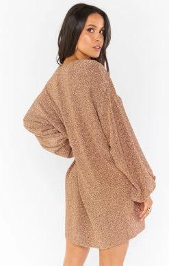 Show Me Your Mumu Sure Thing Mini ~ Gold Shimmy Shine -Fashion Womens Discount Store MR0 4557 SS55 04