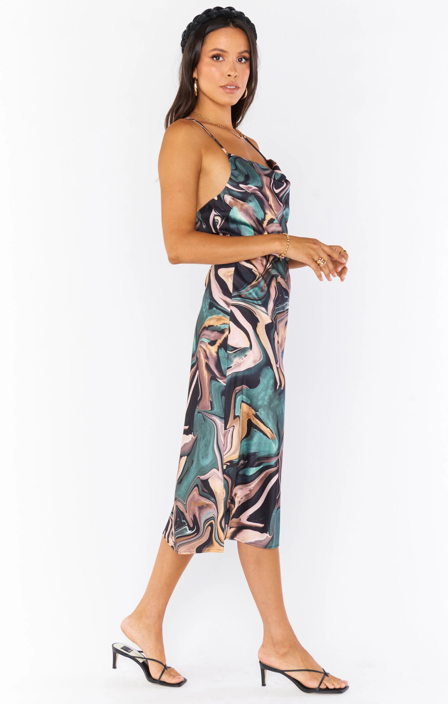 Show Me Your Mumu Maci Skirt ~ Miss Marble Luxe Satin 4 Show Me Your Mumu Maci Skirt ~ Miss Marble Luxe Satin - Image 2