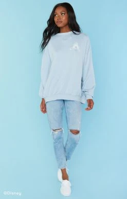 Show Me Your Mumu Love Story Sweatshirt ~ Love Castle Graphic -Fashion Womens Discount Store MR0 4680 LC04 05