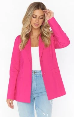 Show Me Your Mumu Major Blazer ~ Hot Pink Suiting