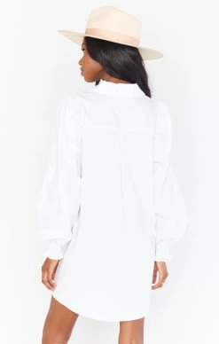 Show Me Your Mumu Allure Shirt Dress ~ White Poplin -Fashion Womens Discount Store MR1 4879 WH05 01 3
