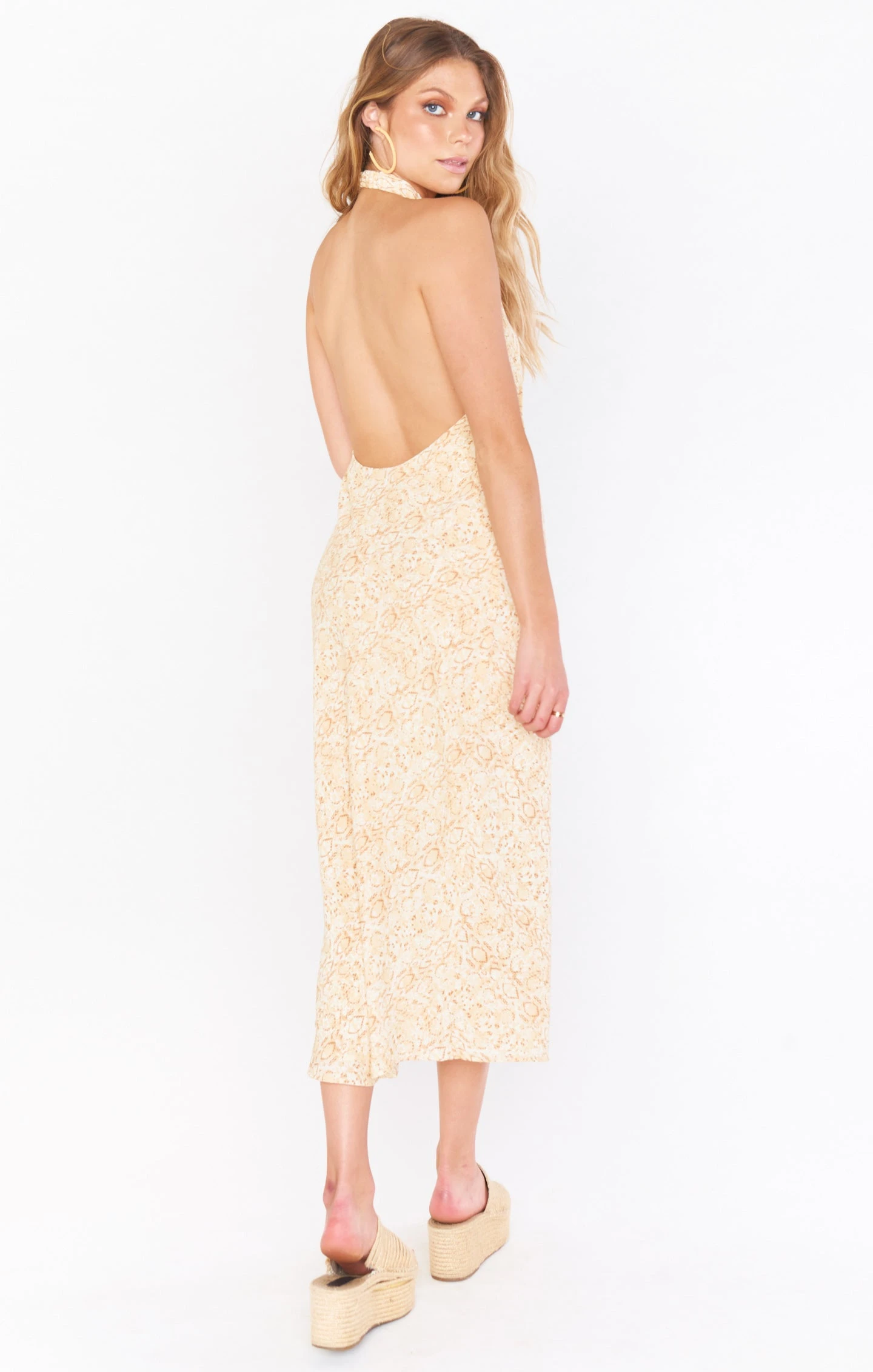 Show Me Your Mumu Jasmine Halter Midi Dress ~ Desert Snake 5 Show Me Your Mumu Jasmine Halter Midi Dress ~ Desert Snake - Image 3