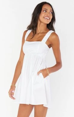 Show Me Your Mumu Fling Mini Dress ~ White Poplin 12 Show Me Your Mumu Fling Mini Dress ~ White Poplin -Fashion Womens Discount Store MR1 5105 XW05 01 1