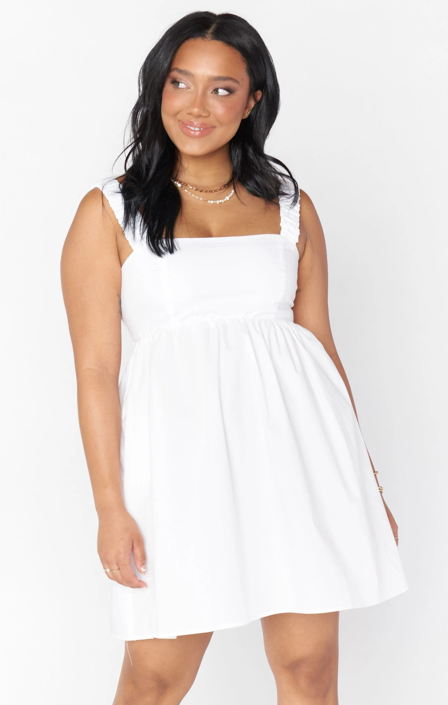 Show Me Your Mumu Fling Mini Dress ~ White Poplin 4 Show Me Your Mumu Fling Mini Dress ~ White Poplin - Image 2