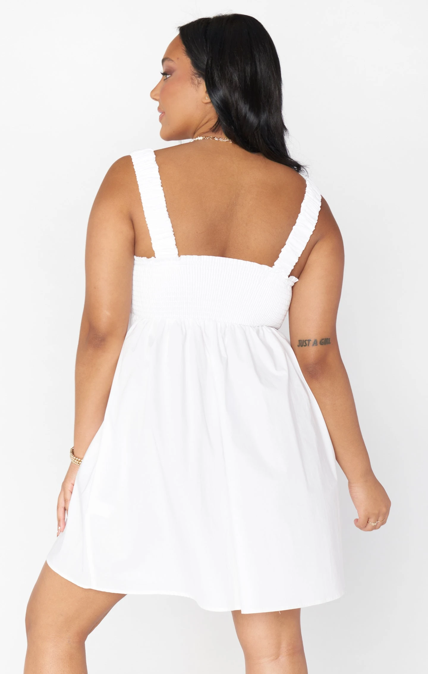 Show Me Your Mumu Fling Mini Dress ~ White Poplin 8 Show Me Your Mumu Fling Mini Dress ~ White Poplin - Image 6