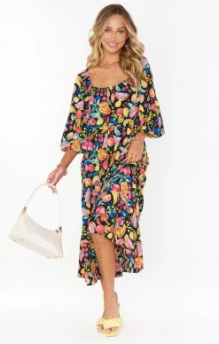 Show Me Your Mumu Day Or Night Midi Dress ~ Fruity Tango -Fashion Womens Discount Store MR1 5106 FT48 01 3