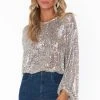 Show Me Your Mumu Good Times Top ~ Platinum Sequins 1 Show Me Your Mumu Good Times Top ~ Platinum Sequins -Fashion Womens Discount Store MR2 4882 PT01 01 5