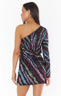 Show Me Your Mumu Shimmy Mini Dress ~ Starburst Sequins -Fashion Womens Discount Store MR2 5180 ST44 01 4