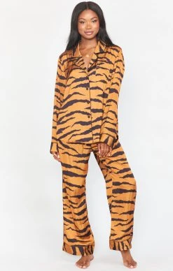 Show Me Your Mumu Paige PJ Set With Eye Mask ~ Great Tiger -Fashion Womens Discount Store MR9 1766 GT32 02