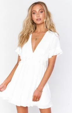 Show Me Your Mumu Virginia Dress ~ White Speckle Dots