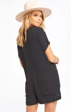 Show Me Your Mumu Yvette Romper ~ Black -Fashion Womens Discount Store MS0 4150 BK57 03