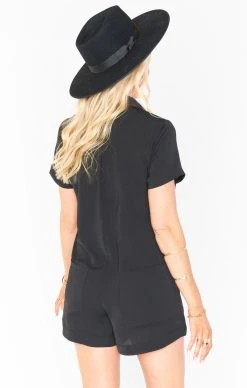 Show Me Your Mumu Yvette Romper ~ Black -Fashion Womens Discount Store MS0 4150 BK57 03 5a3273b5 376c 4f4e 8915 b2a9bde99cce