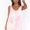 Show Me Your Mumu Tilda Tie Romper ~ Twisted Tie Dye Pink