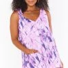 Show Me Your Mumu Tilda Tie Romper ~ Purple Tie Dye -Fashion Womens Discount Store MS0 4170 PU87 01 1