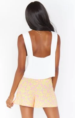 Show Me Your Mumu Cabana Shorts ~ Lemonade Cheetah -Fashion Womens Discount Store MS1 40 LC85 01 3