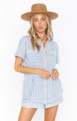 Show Me Your Mumu Antonelli Top ~ Nantucket Stripe