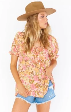 Show Me Your Mumu Brunch Top ~ Pretty Poppy
