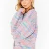 Show Me Your Mumu Pismo Sweater ~ Spacedye Knit -Fashion Womens Discount Store MS1 4574 SP83 01 7