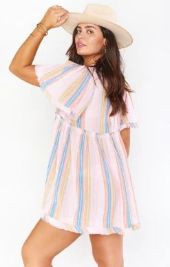 Show Me Your Mumu Brooks Babydoll Mini Dress ~ Paradise Stripe