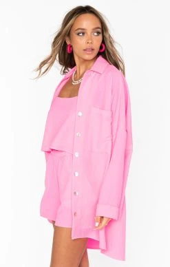 Show Me Your Mumu Tara Crop Top ~ Electric Pink -Fashion Womens Discount Store MS1 4672 EP85 01 1 641b6652 2976 4e01 a454 9fe21068f677