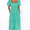 Show Me Your Mumu Linds Midi Dress ~ Parakeet Linen