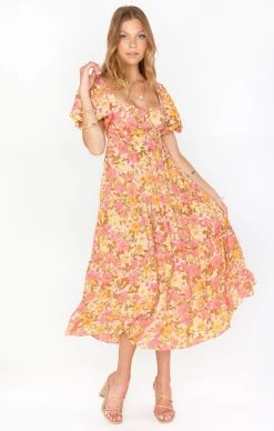 Show Me Your Mumu Linds Midi Dress ~ Pretty Poppy 9 Show Me Your Mumu Linds Midi Dress ~ Pretty Poppy -Fashion Womens Discount Store MS1 4871 XA22 01 3