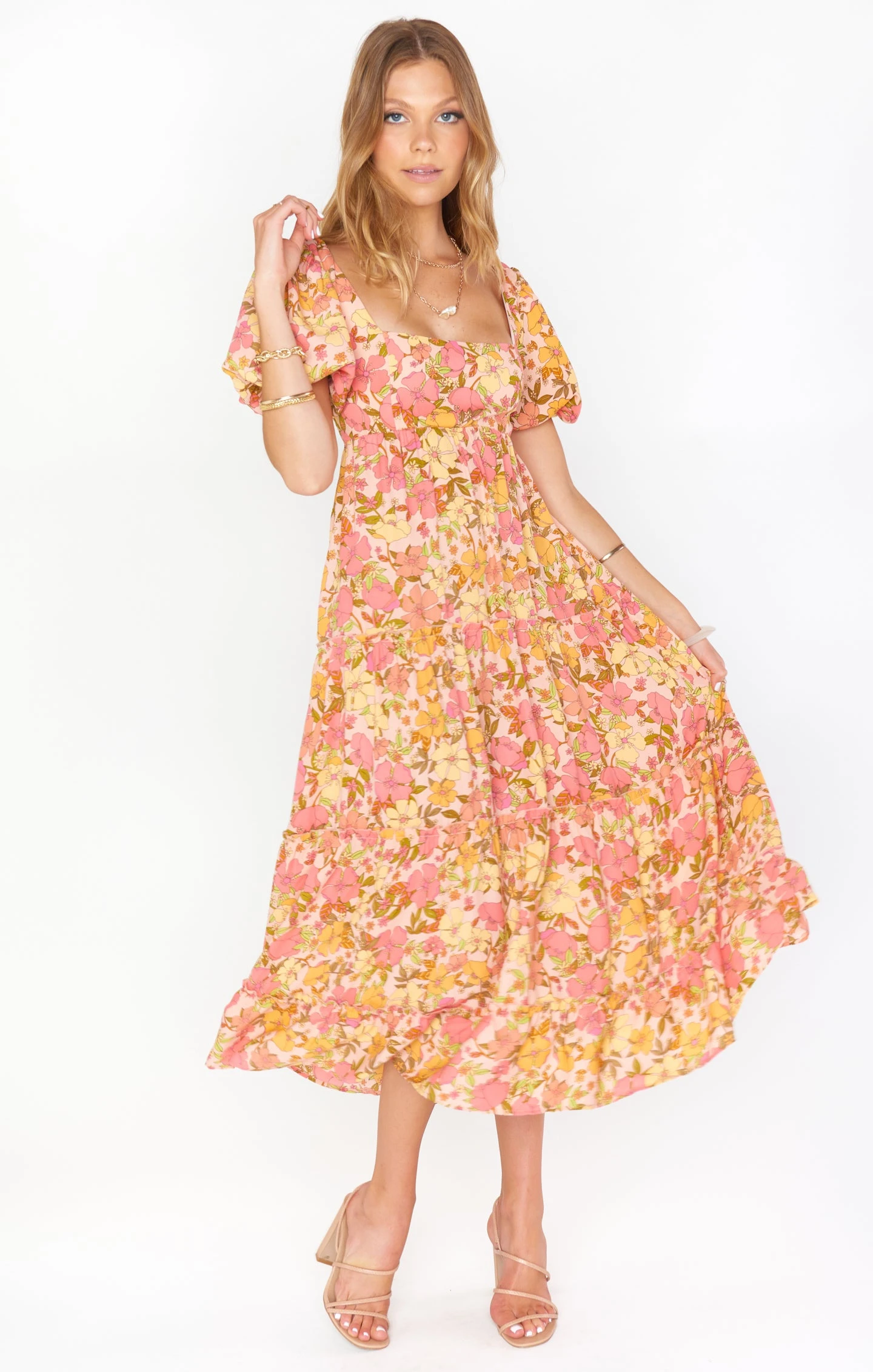 Show Me Your Mumu Linds Midi Dress ~ Pretty Poppy 4 Show Me Your Mumu Linds Midi Dress ~ Pretty Poppy - Image 2