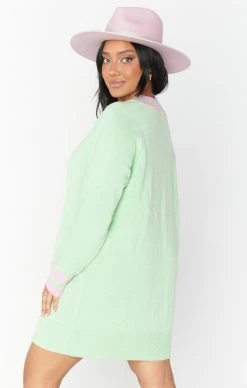 Show Me Your Mumu Hartford Sweater Dress ~ Mint Courtside Knit -Fashion Womens Discount Store MS2 1696 MC07 01