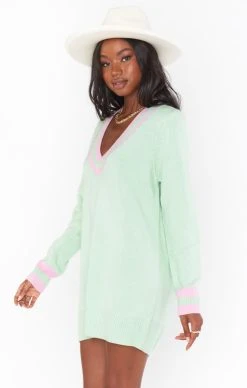 Show Me Your Mumu Hartford Sweater Dress ~ Mint Courtside Knit -Fashion Womens Discount Store MS2 1696 MC07 01 2 e3172467 c15e 4285 8f84 92109ca5d01c
