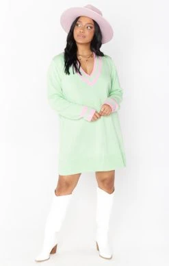 Show Me Your Mumu Hartford Sweater Dress ~ Mint Courtside Knit -Fashion Womens Discount Store MS2 1696 MC07 01 3