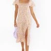 Show Me Your Mumu Brenda Midi Dress ~ Lovely Flowers -Fashion Womens Discount Store MS2 4427 XE05 01