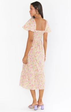 Show Me Your Mumu Brenda Midi Dress ~ Lovely Flowers -Fashion Womens Discount Store MS2 4427 XE05 04