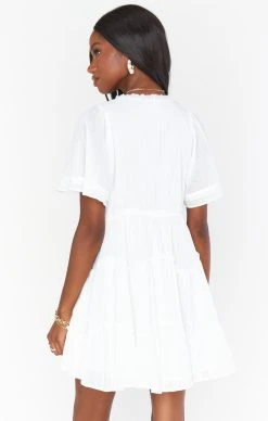 Show Me Your Mumu Alyssa Mini Dress ~ White Voile 11 Show Me Your Mumu Alyssa Mini Dress ~ White Voile -Fashion Womens Discount Store MS2 4855 WV07 01