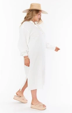 Show Me Your Mumu Captain Button Down Dress ~ Cream -Fashion Womens Discount Store MS2 4859X CR13 01 1