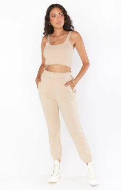 Show Me Your Mumu Hangout Tank ~ Tan Rib Knit 9 Show Me Your Mumu Hangout Tank ~ Tan Rib Knit -Fashion Womens Discount Store MS2 4864 TK22 01