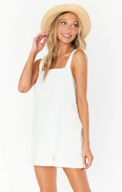 Show Me Your Mumu Catch Me Romper ~ White Beachcomb -Fashion Womens Discount Store MS2 5028 CW38 01 1