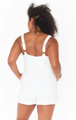 Show Me Your Mumu Catch Me Romper ~ White Beachcomb -Fashion Womens Discount Store MS2 5028 CW38 04
