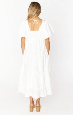 Show Me Your Mumu Odette Midi Dress ~ White -Fashion Womens Discount Store MS2 5073 WH01 01