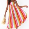 Show Me Your Mumu Fling Midi Dress ~ Getaway Stripe