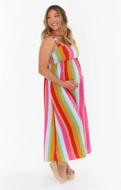 Show Me Your Mumu Fling Midi Dress ~ Getaway Stripe -Fashion Womens Discount Store MS2 5089 XO57 01 3 6a98b867 b4f5 45e2 9764 036e7d15f71f