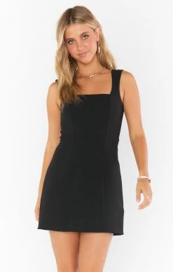 Show Me Your Mumu Eden Mini Dress ~ Black Stretch