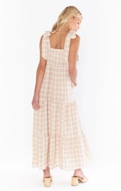 Show Me Your Mumu Arabella Maxi Dress ~ Cream Plaid 24 Show Me Your Mumu Arabella Maxi Dress ~ Cream Plaid -Fashion Womens Discount Store MS2 5276 TA05 04