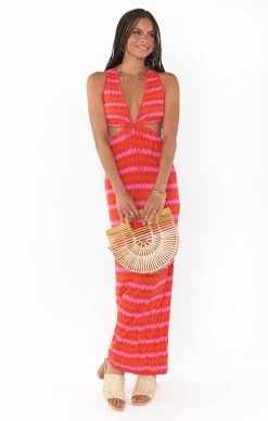 Show Me Your Mumu Maizy Cut Out Dress ~ Paradise Island Knit -Fashion Womens Discount Store MS3 5212 PI06 01