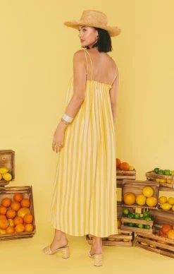 Show Me Your Mumu Angel Maxi Dress ~ Sunny Stripe -Fashion Womens Discount Store MS3 5425 YS01 04