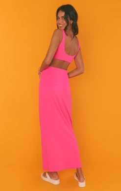 Show Me Your Mumu Elle Skirt ~ Hot Pink Rib Knit 13 Show Me Your Mumu Elle Skirt ~ Hot Pink Rib Knit -Fashion Womens Discount Store MS3 5427 WR04 03