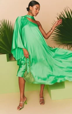 Show Me Your Mumu Rhea One Shoulder Dress ~ Kiwi Luxe Satin 18 Show Me Your Mumu Rhea One Shoulder Dress ~ Kiwi Luxe Satin -Fashion Womens Discount Store MS3 5613 KW62 02