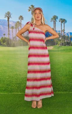 Show Me Your Mumu Nice Midi ~ Riviera Zigzag Crochet -Fashion Womens Discount Store MS3 5655 KN99 01