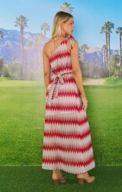 Show Me Your Mumu Nice Midi ~ Riviera Zigzag Crochet -Fashion Womens Discount Store MS3 5655 KN99 05