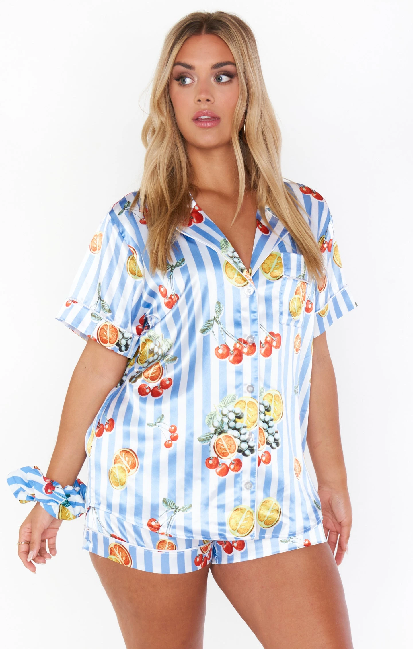 Show Me Your Mumu Slumber PJ Set ~ Fruit Basket Stripe 3 Show Me Your Mumu Slumber PJ Set ~ Fruit Basket Stripe
